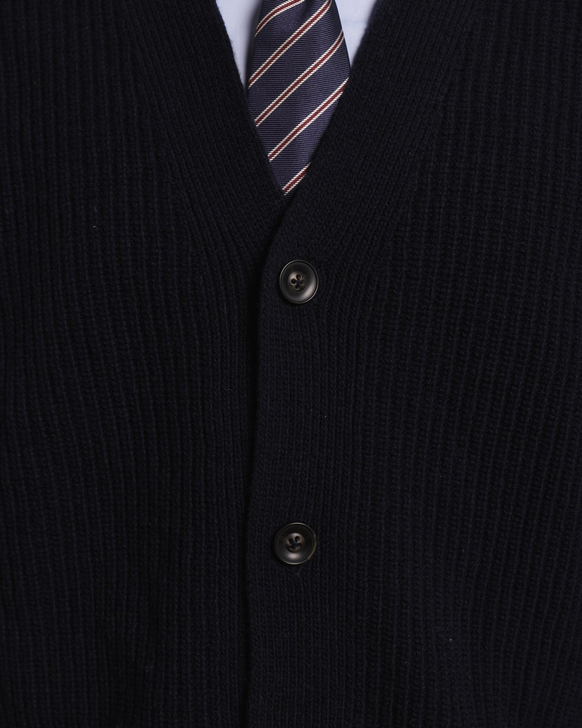 Cardigan en laine extrafine marine - 2