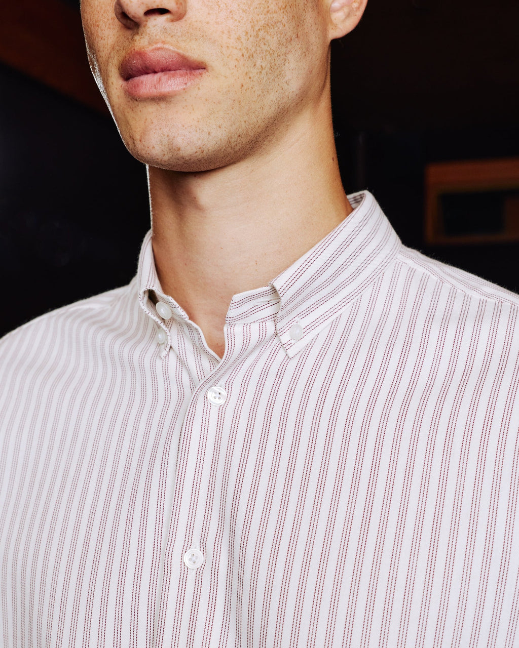 Chemise en flanelle à micro-chevrons bleu nuit - 8