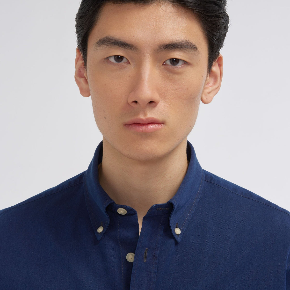 Chemise en denim bleu foncé - 2