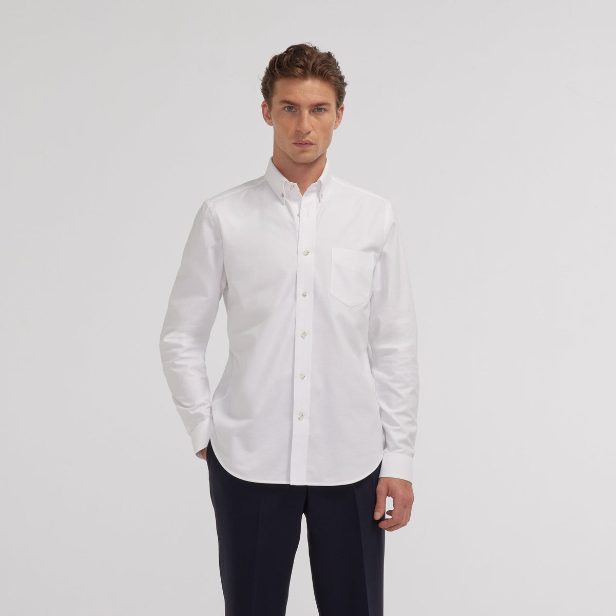Chemise en oxford bordeaux - 9