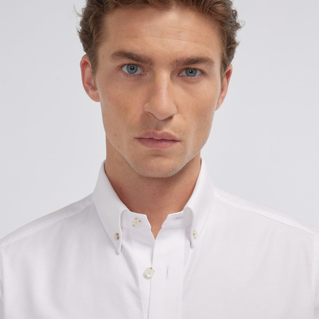 Chemise en oxford bordeaux - 10