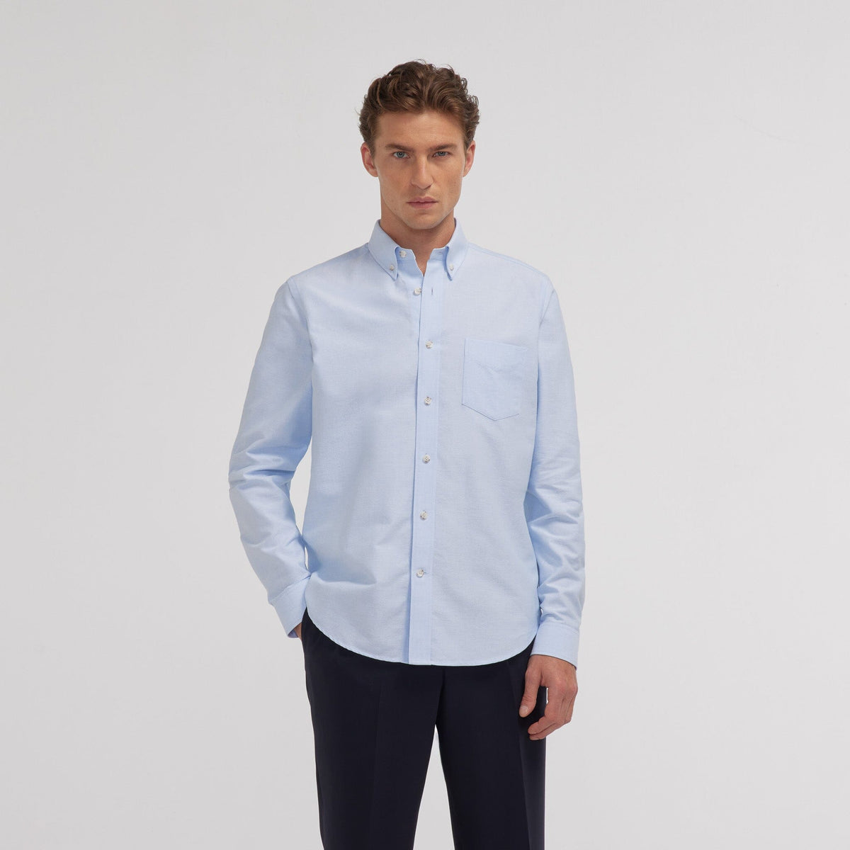 Chemise en oxford bordeaux - 7