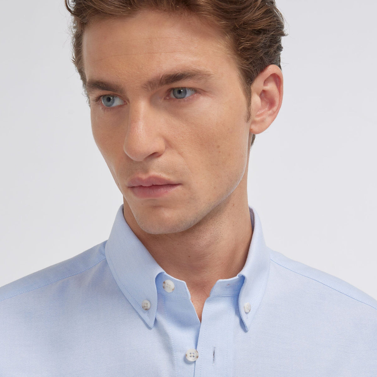 Chemise en oxford bordeaux - 8