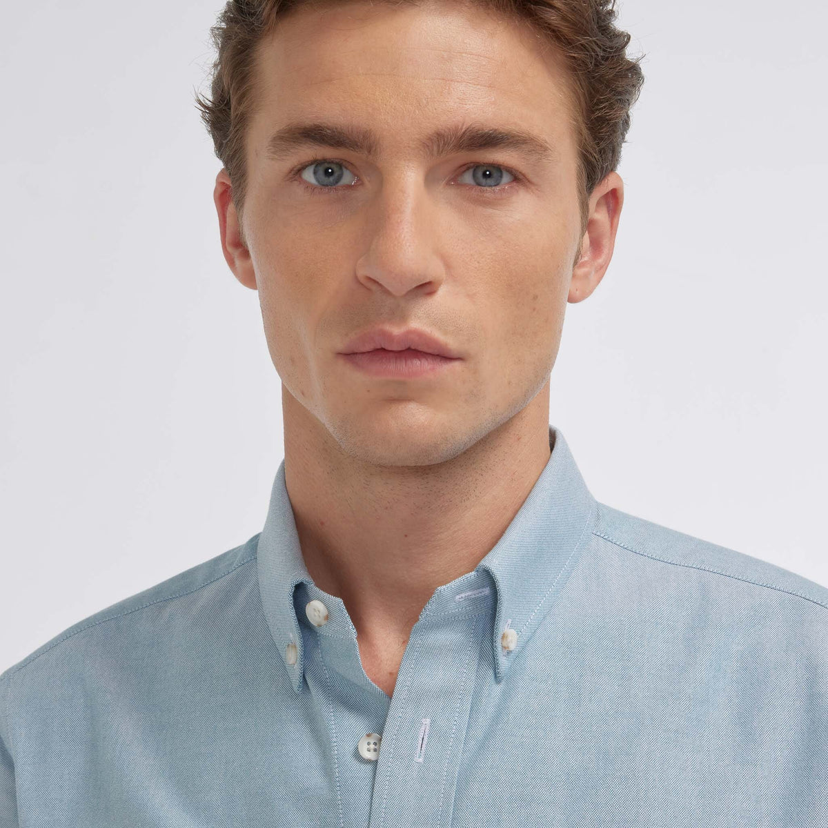 Chemise en oxford bordeaux - 6