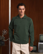 Sweat en coton vert - 1