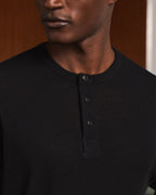 Henley en laine noire - 2