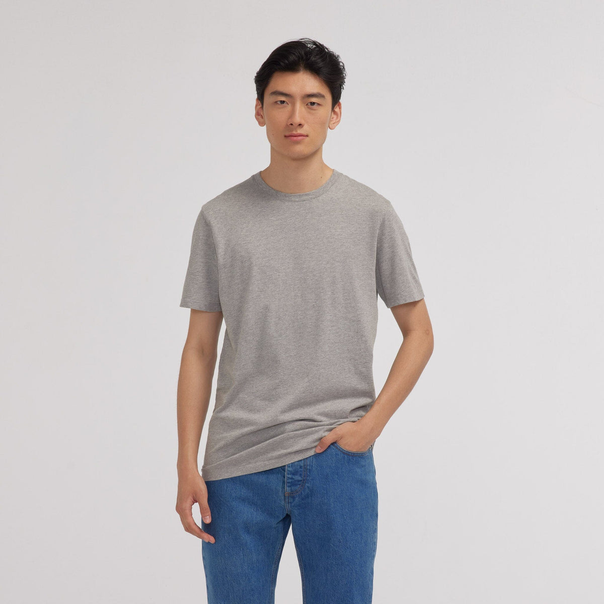 Tee-shirt en coton biologique prune - 3