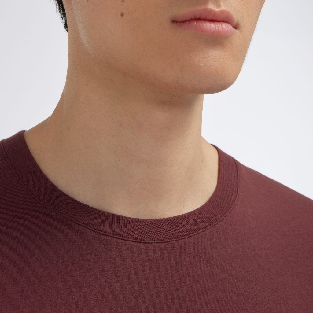 Tee-shirt en coton biologique prune - 2