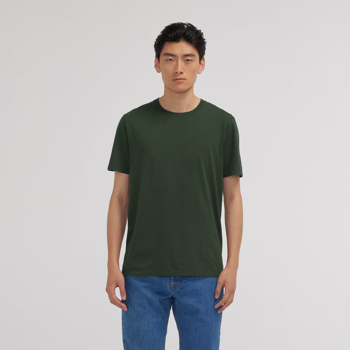 Tee-shirt en coton vert - 1
