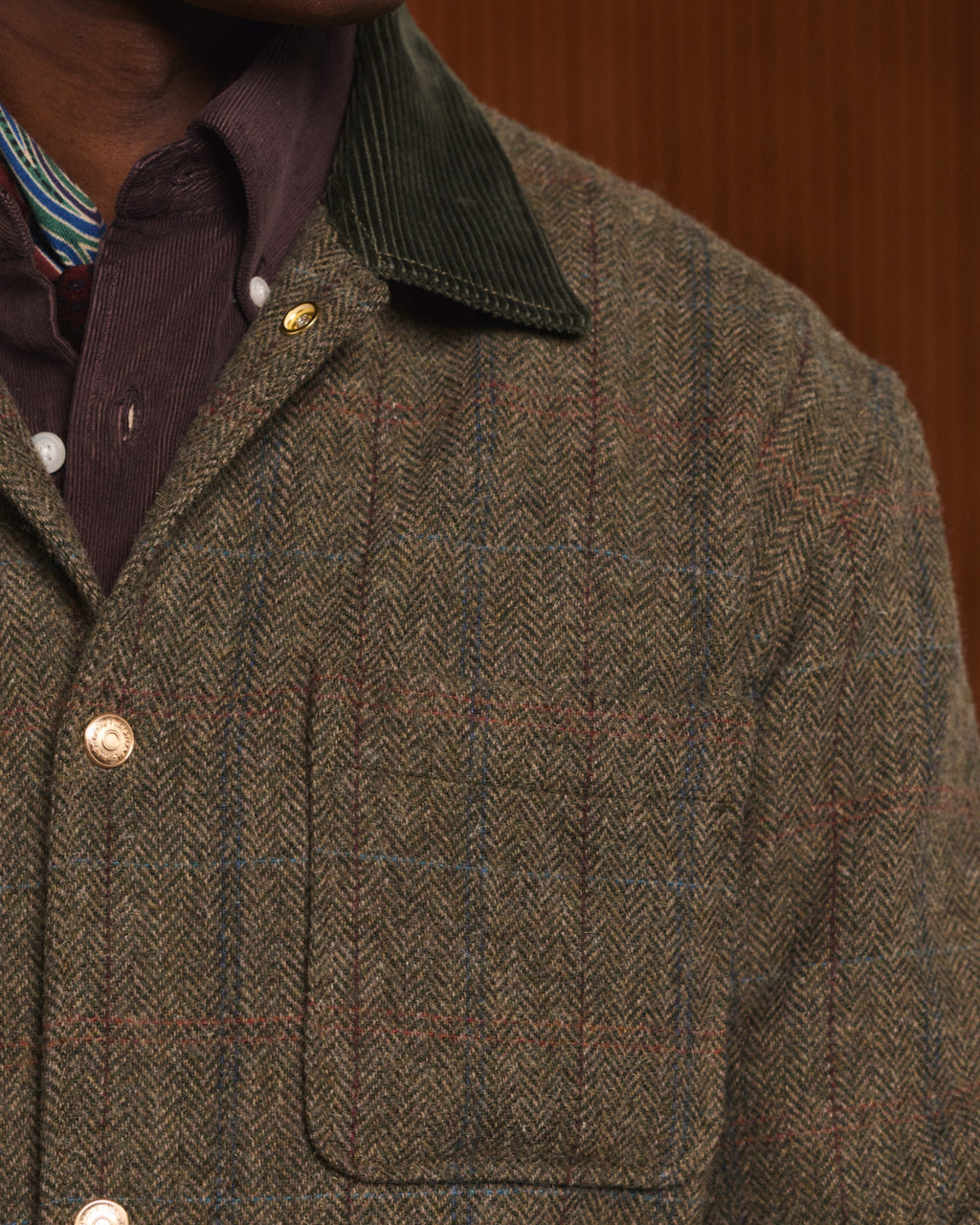 Veste en tartan vert Halley Stevensons - 4