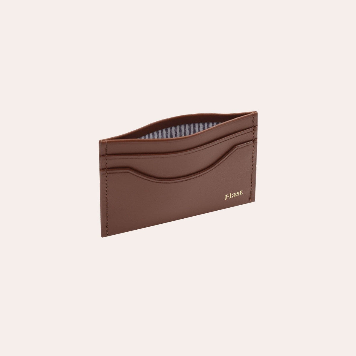 Porte-cartes en cuir lisse bordeaux - 4